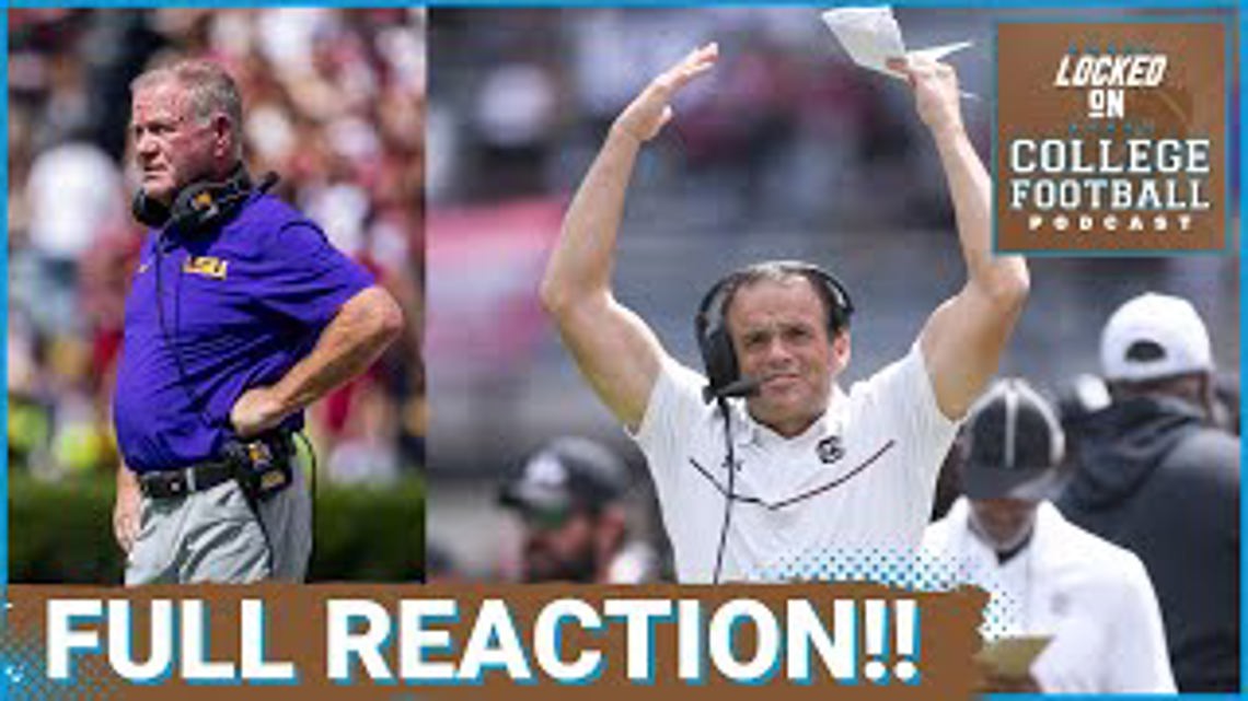 REACTION LSU saves season South Carolina, FSU dumpster fire l