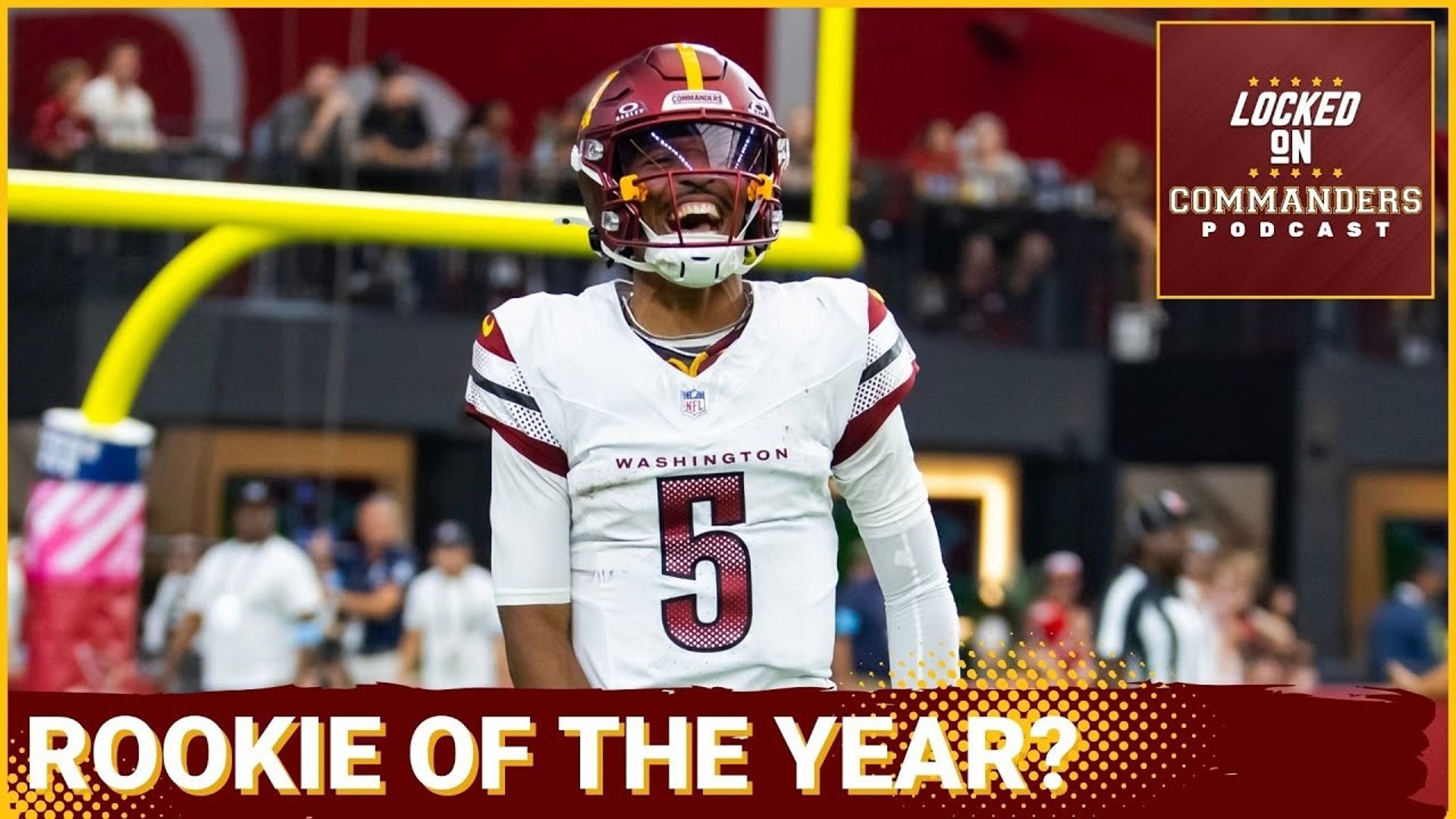 Washington Commanders quarterback Jayden Daniels is the clear offensive rookie of the year for the team, but what about the NFL?