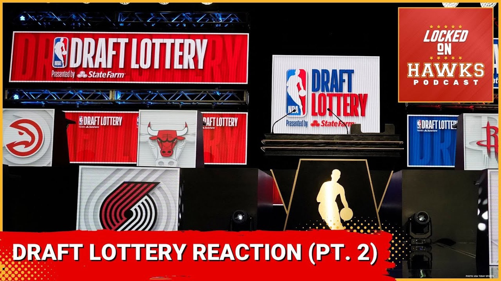 The show breaks down the Atlanta Hawks winning the 2024 NBA Draft Lottery and holding the No. 1 pick
