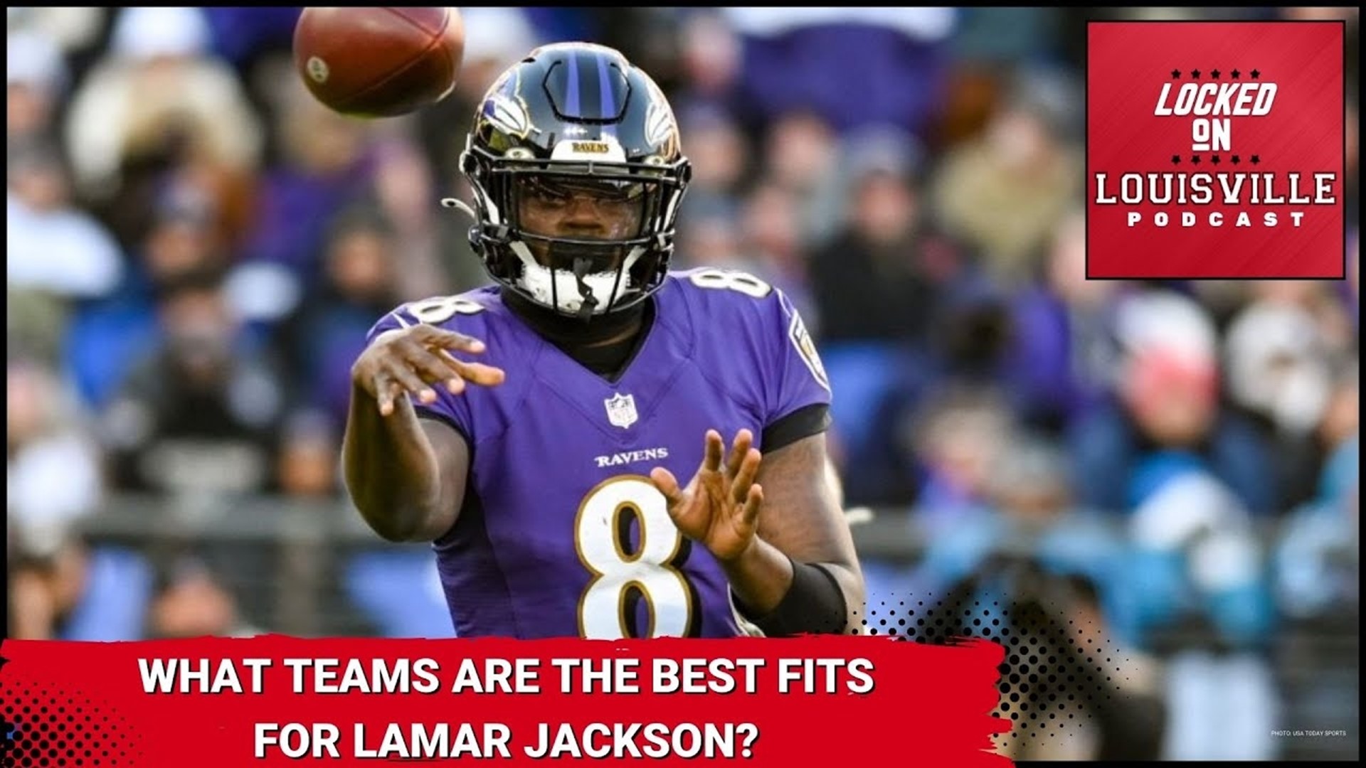 Download NFL Quarterback Lamar Jackson with the Baltimore Ravens Wallpaper
