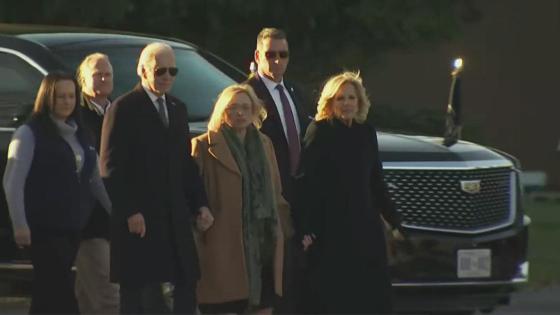 Bidens' Lewiston, Maine visit comes 9 days after mass shooting - Vimarsana News