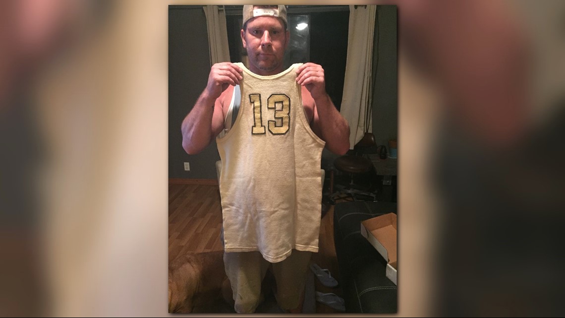 Drew Brees bought a 1932 John Wooden jersey for Purdue