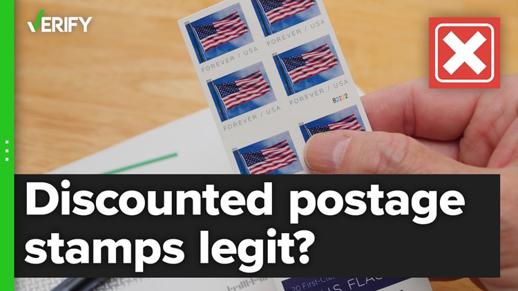 Huge discounts on postage stamps point to scams
