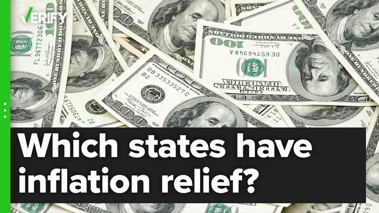 Fact-checking if some states are sending out inflation relief checks that are coming from tax surpluses