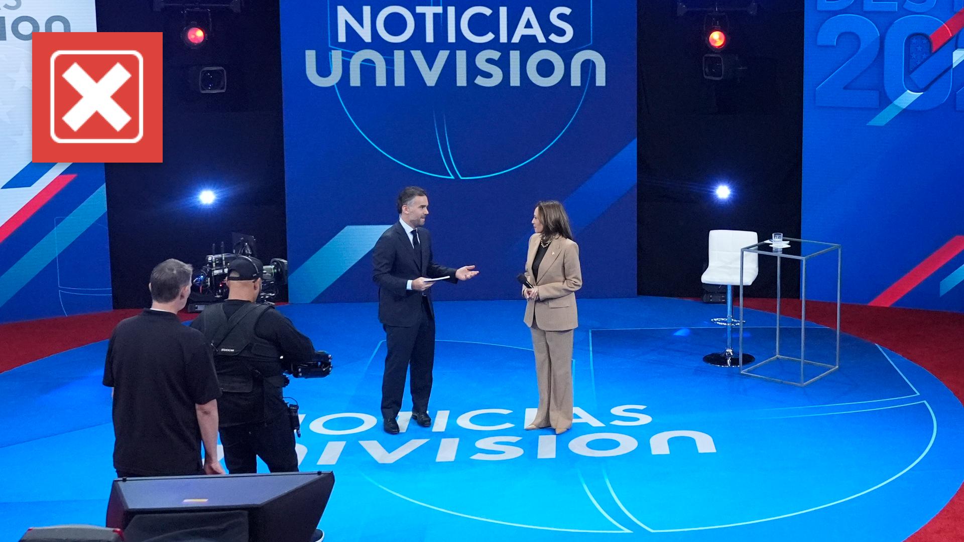 Harris didn’t use teleprompter during Univision town hall