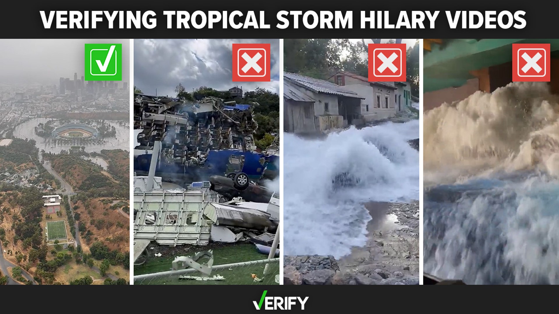 Dodger Stadium photos go viral after Tropical Storm Hilary hits
