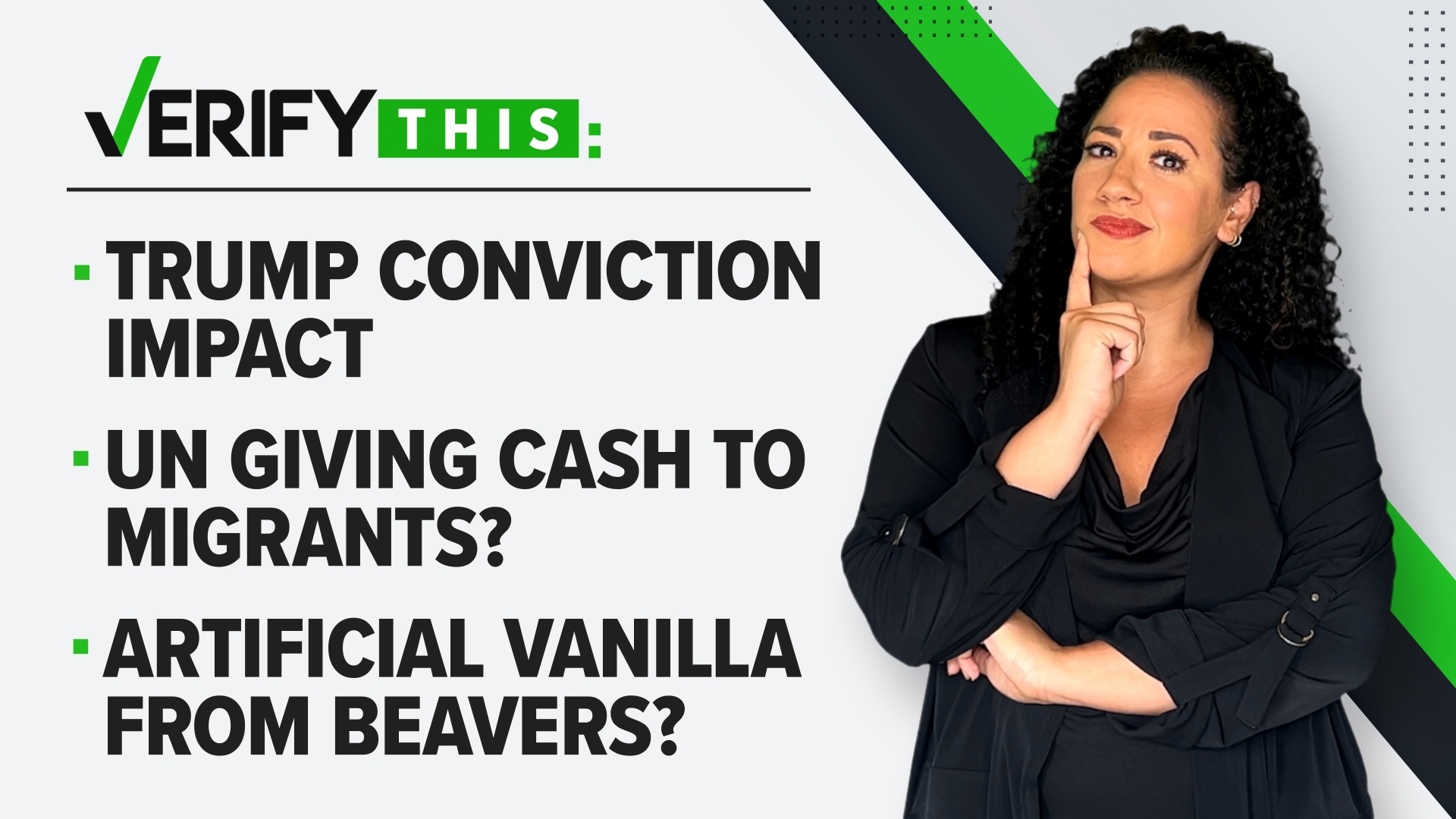 VERIFY This | Trump conviction impact, UN giving cash to migrants and  artificial vanilla from beavers?