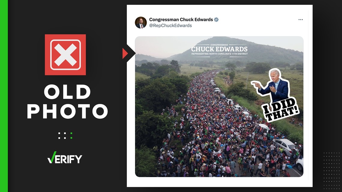 A picture of a migrant caravan wasn t taken during Biden s presidency