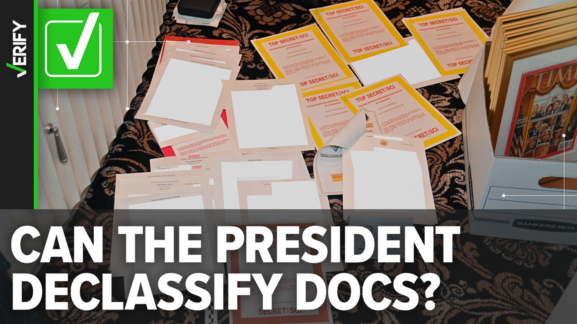 Former President Trump claimed documents found at Mar-a-Lago were “all declassified.” We explain why sitting presidents can declassify documents and how it works.