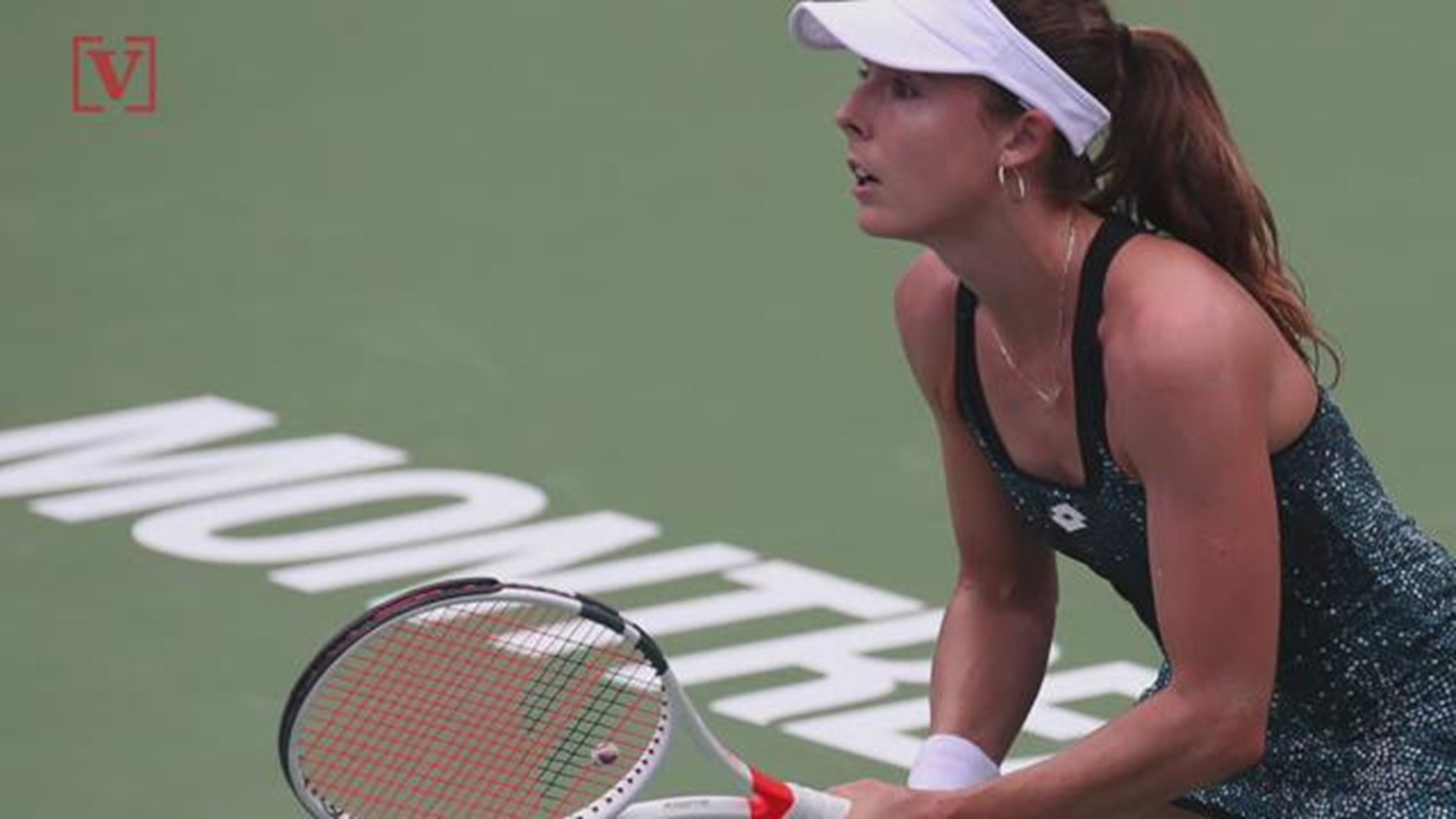 Alize is surprised her shirt change has blown up at US Open