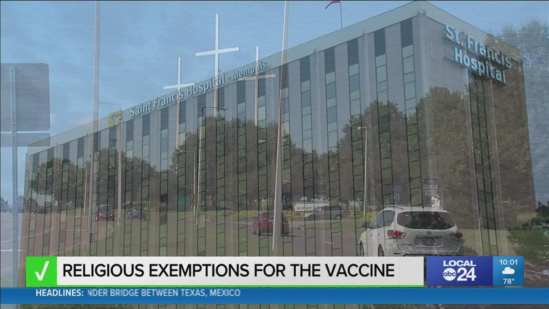 A small but growing number of people are applying for religious exemptions to avoid a vaccine mandate
