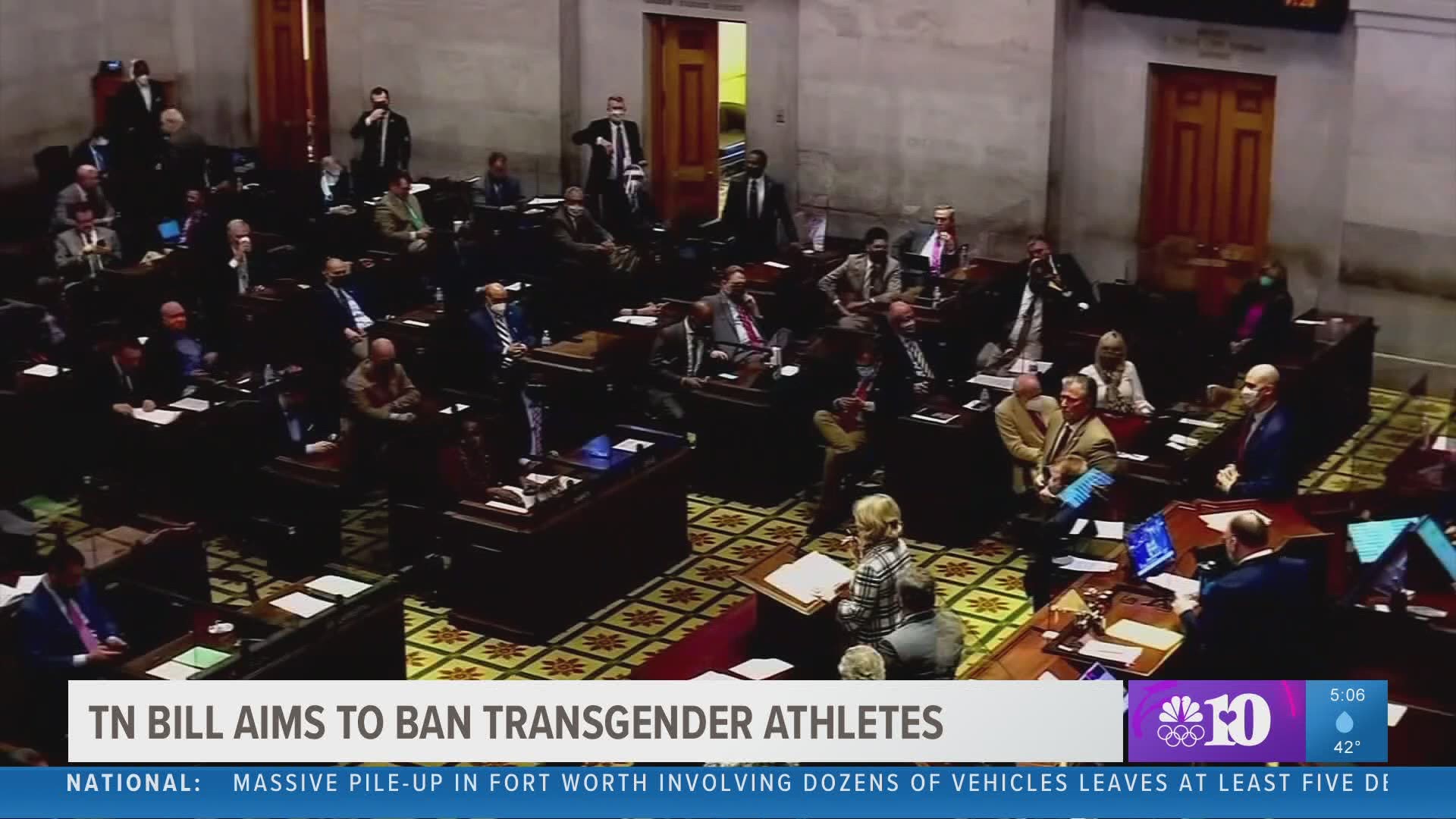 A bill in the state legislature aims to prohibit transgender girls from playing on middle and high school girls' sports teams.