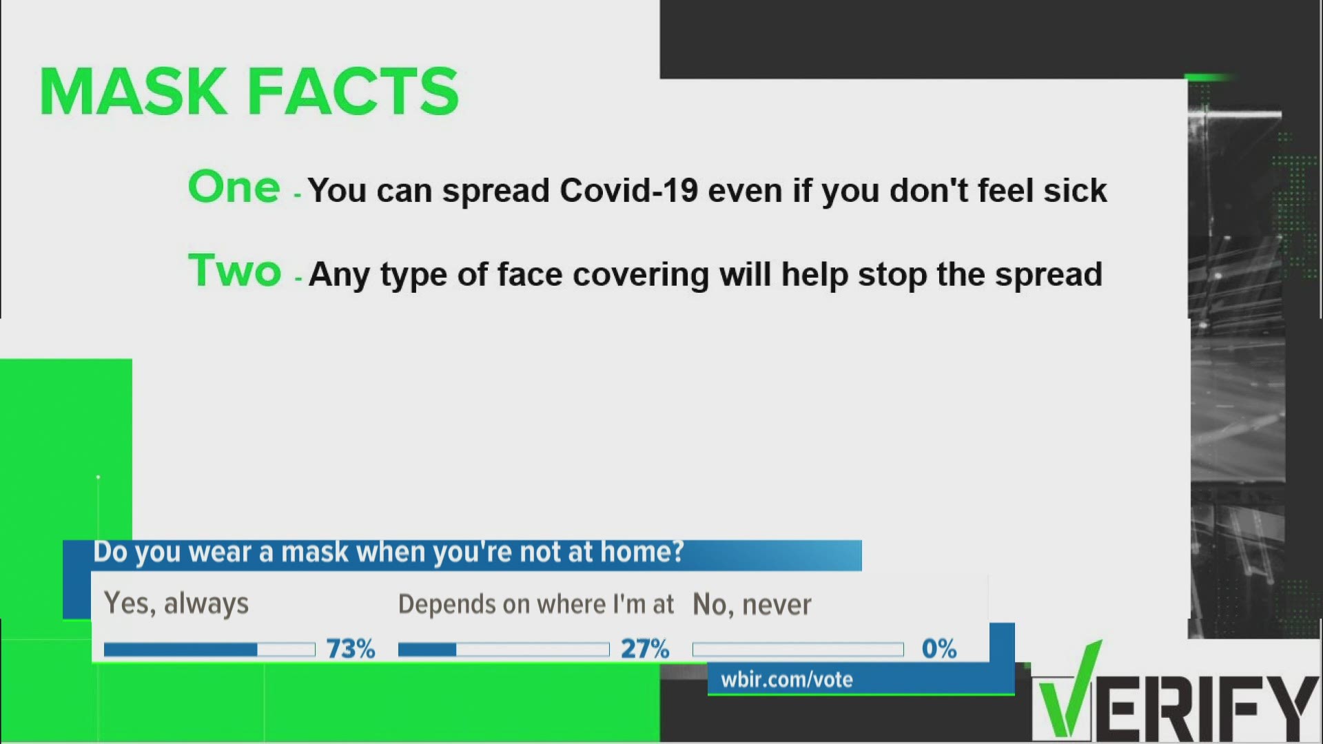We debunk myths about wearing a mask during the COVID-19 outbreak.