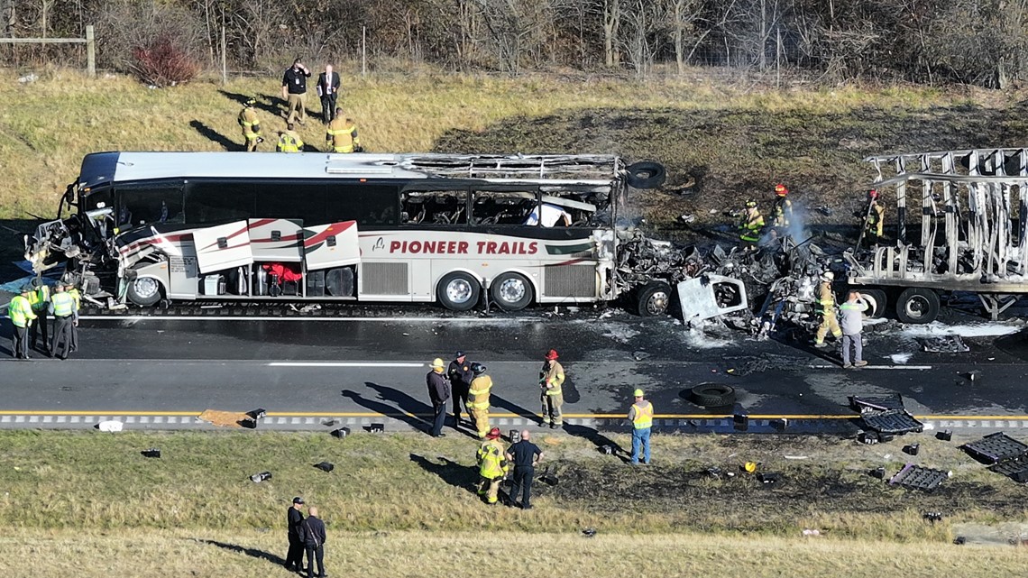 Ohio bus crash Updates on deadly I70 crash between bus and semi