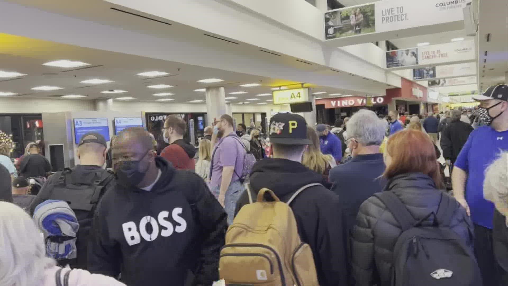 A technical issue caused flights with Southwest to be delayed and canceled nationwide, including at John Glenn Columbus International Airport.