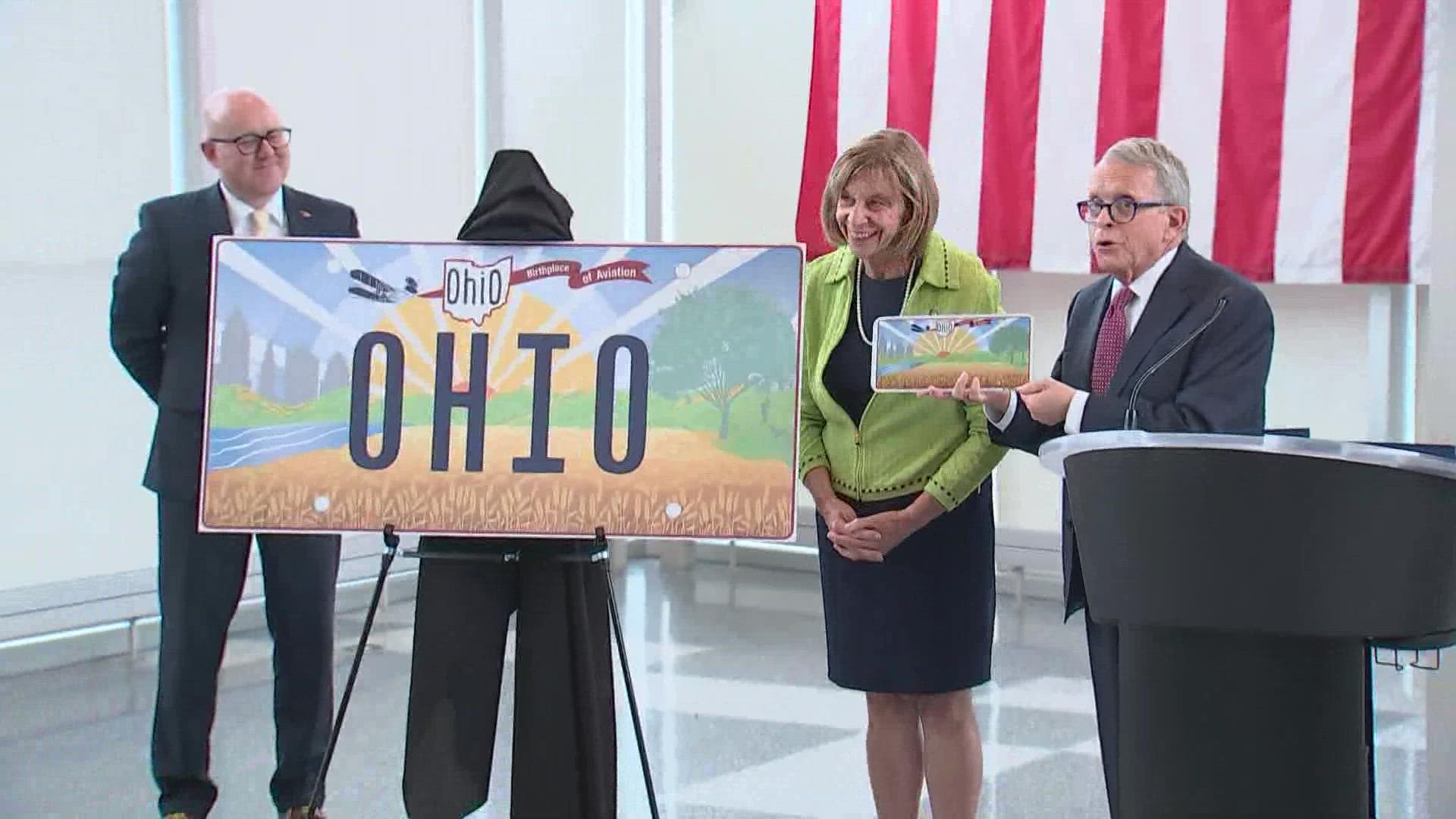 The new design marks the first update Ohio has made to its standard license plate since 2013.