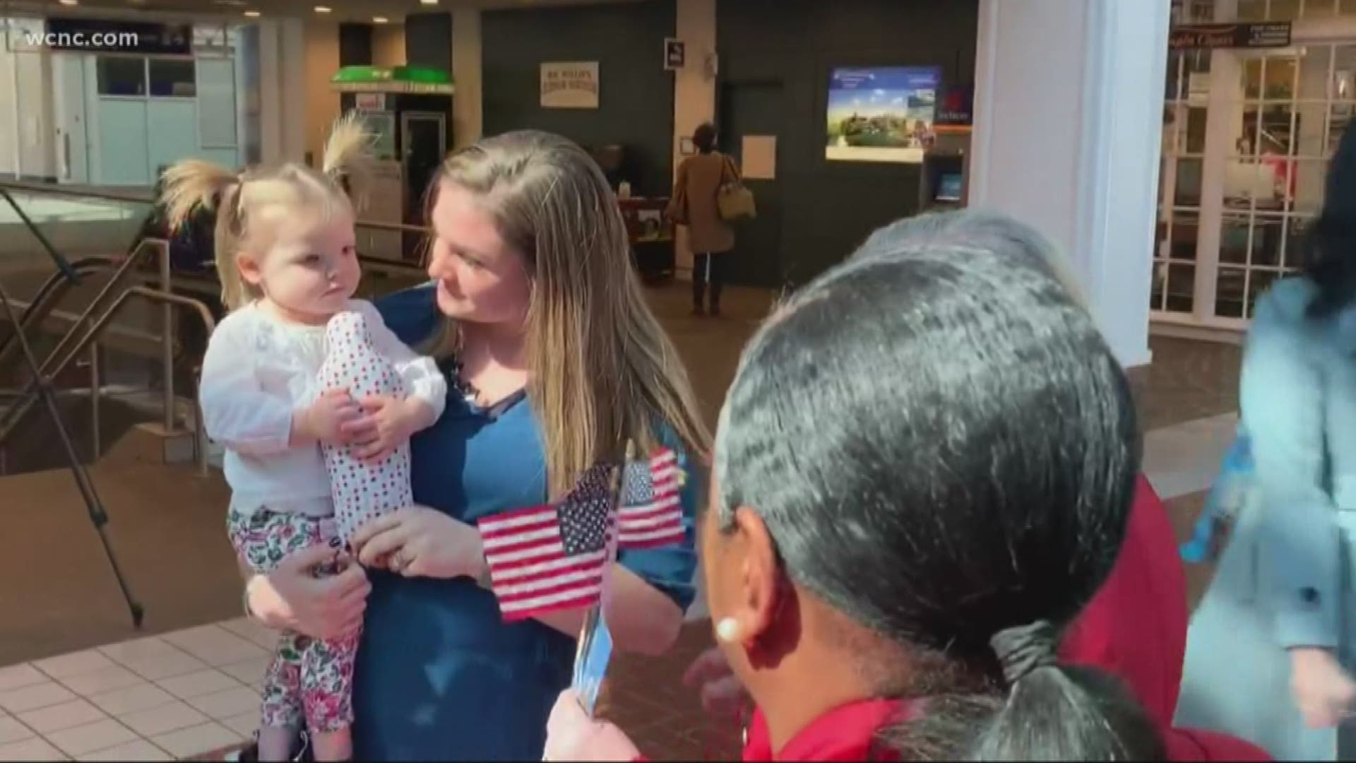 Saturday afternoon, Kenley and her missing "daddy doll" reunited at the Savannah/Hilton Head International Airport in Savannah, Georgia.