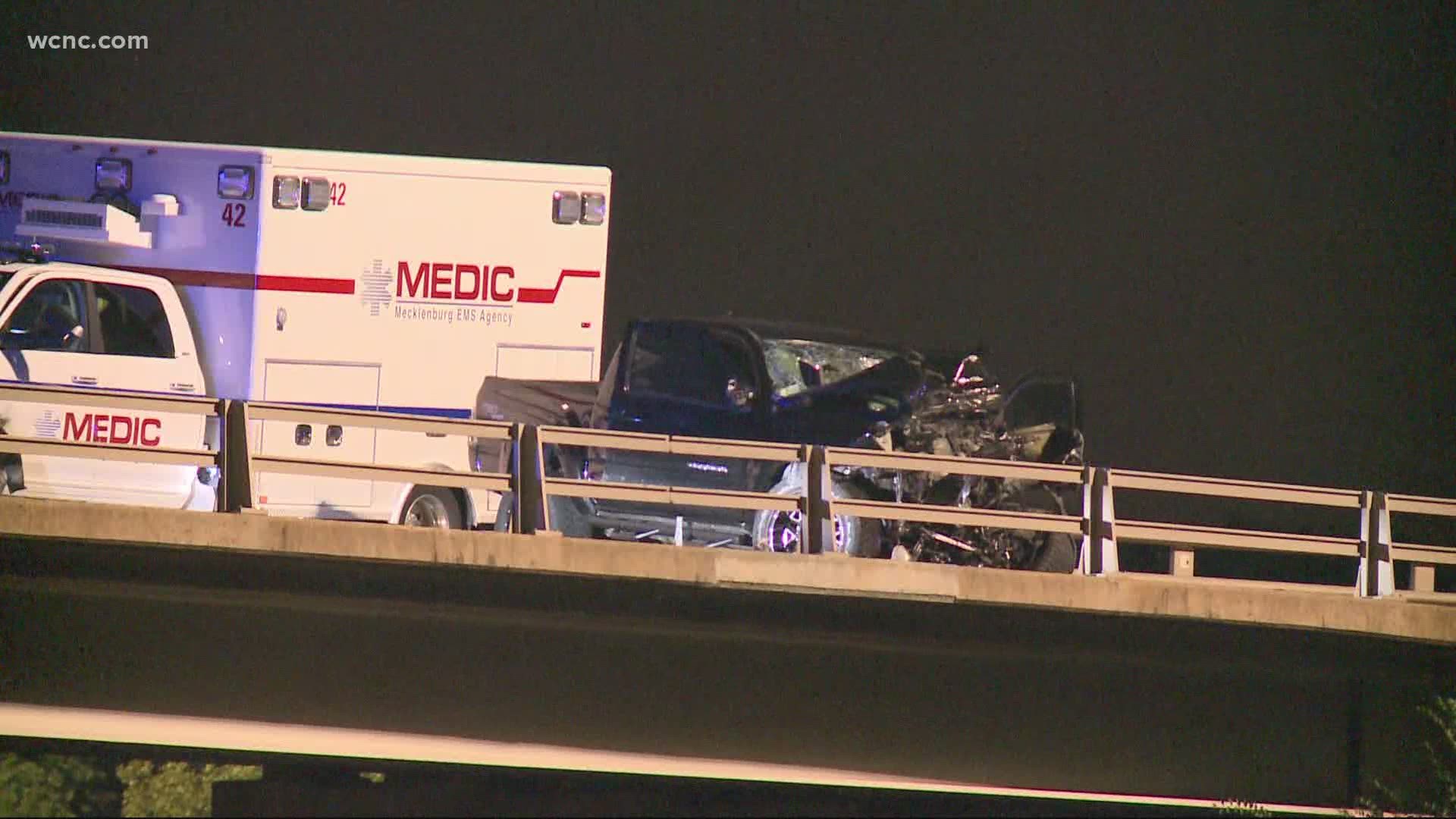 Police are investigating after an ambulance was involved in a wrong-way crash just outside uptown early Monday morning.