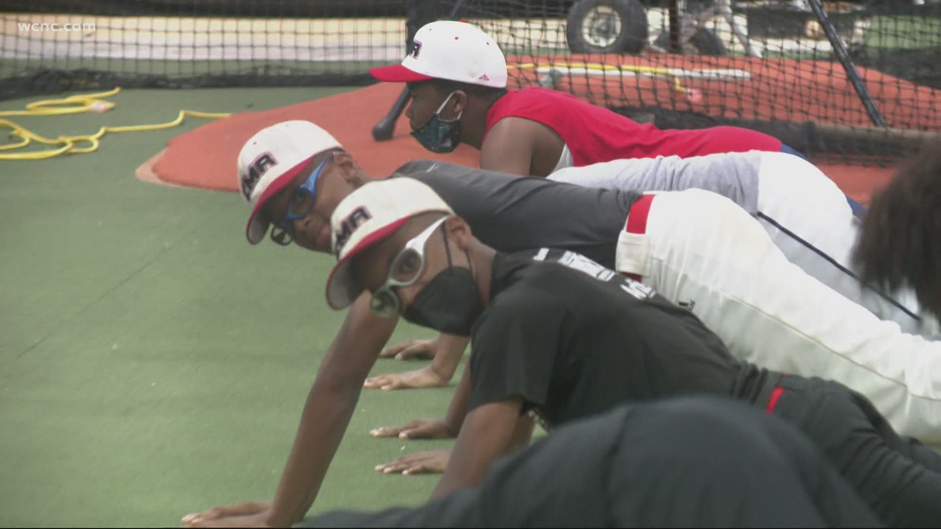 Nearly $5,000 was donated to Carolinas Metro Reds in Charlotte to help those who can't afford it play baseball.