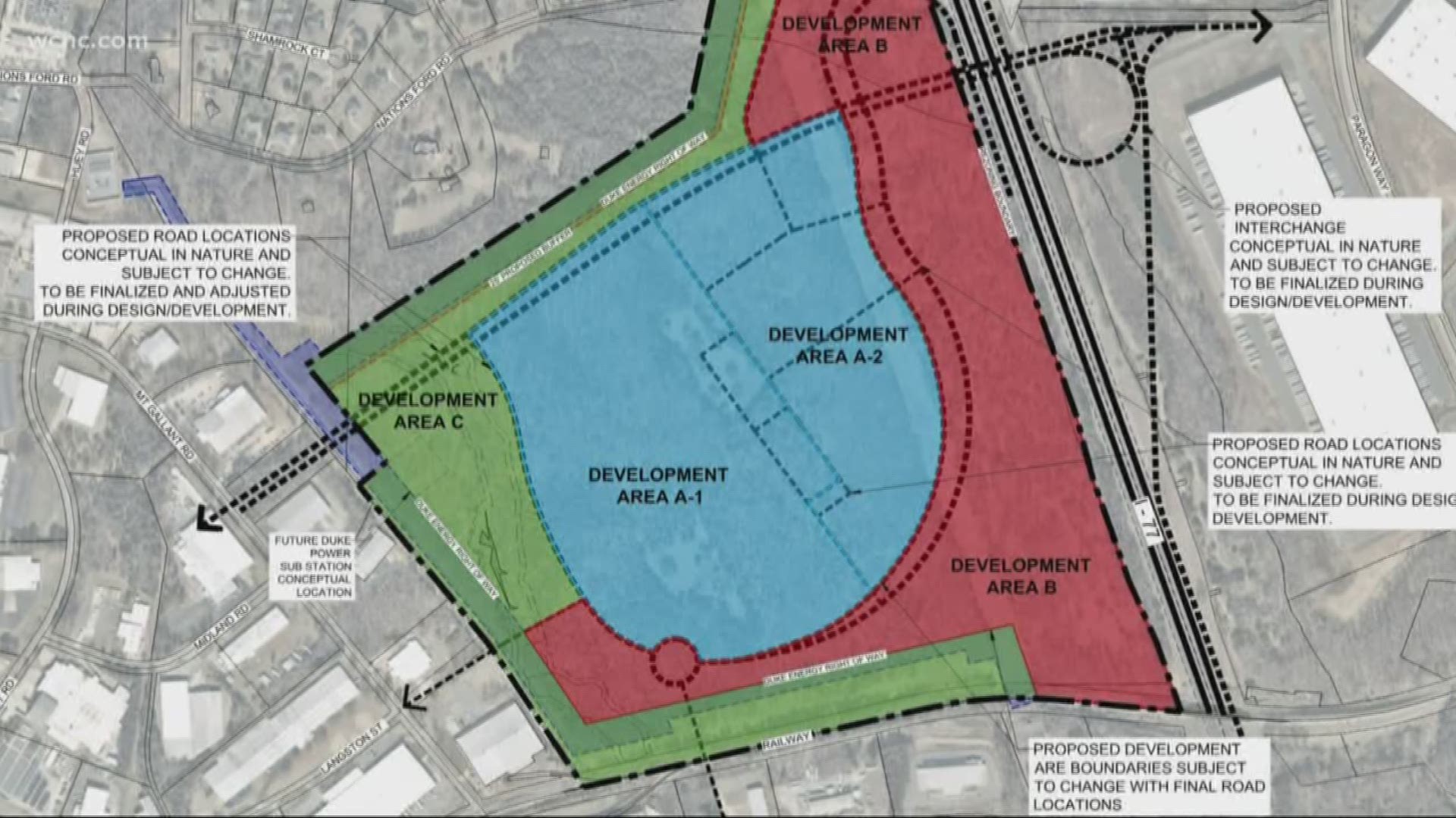 The land is approximately 234 acres and is primarily composed of undeveloped forest. For context, the Panthers' current facilities in uptown sit on just 33 acres.