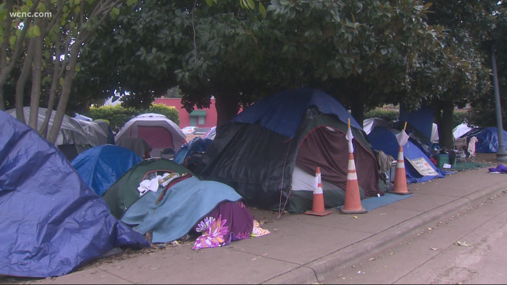 The people living in these tents need some supplies, and there are organizations helping them this holiday season.