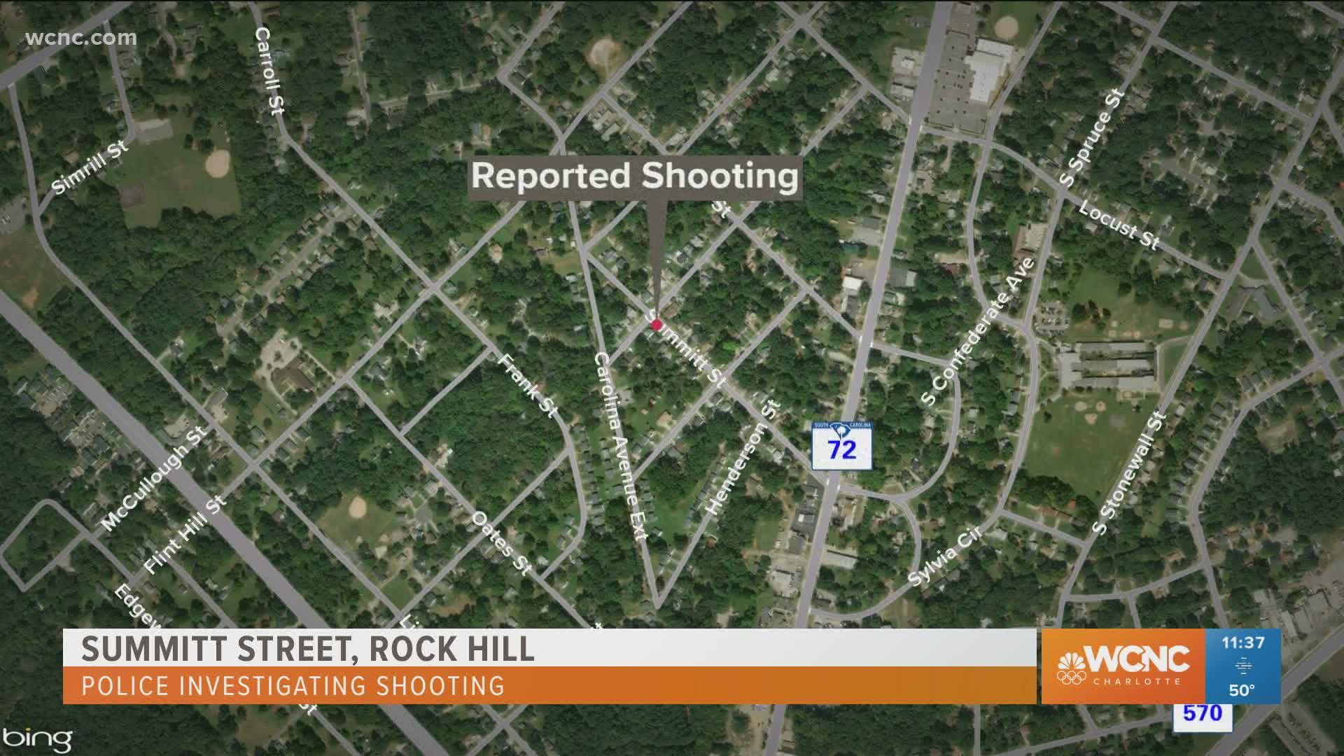 A man was hurt during a shooting on Summitt Street in Rock Hill early Friday morning.