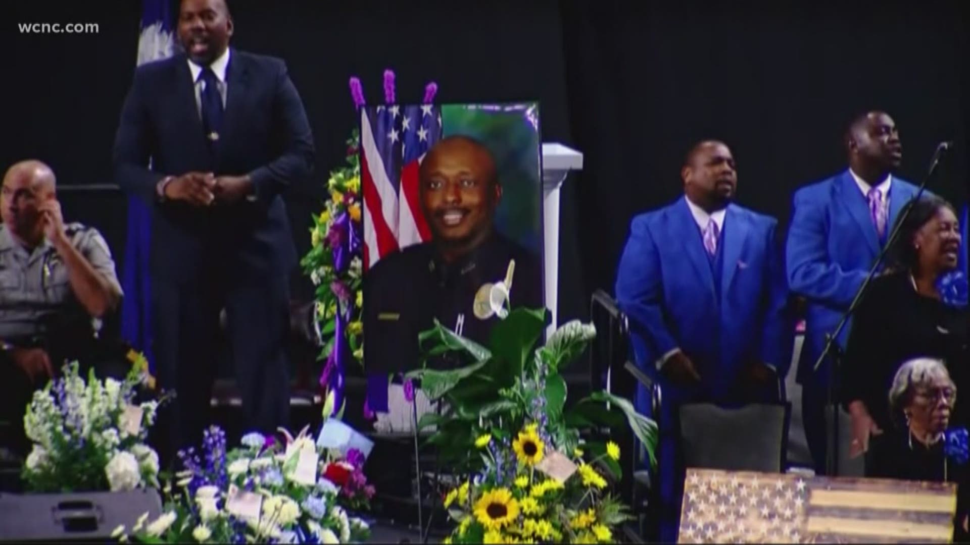 Thousands of people turned out for the funeral of Sergeant Terrence Carraway, who was killed during a shooting in Florence, SC last week.