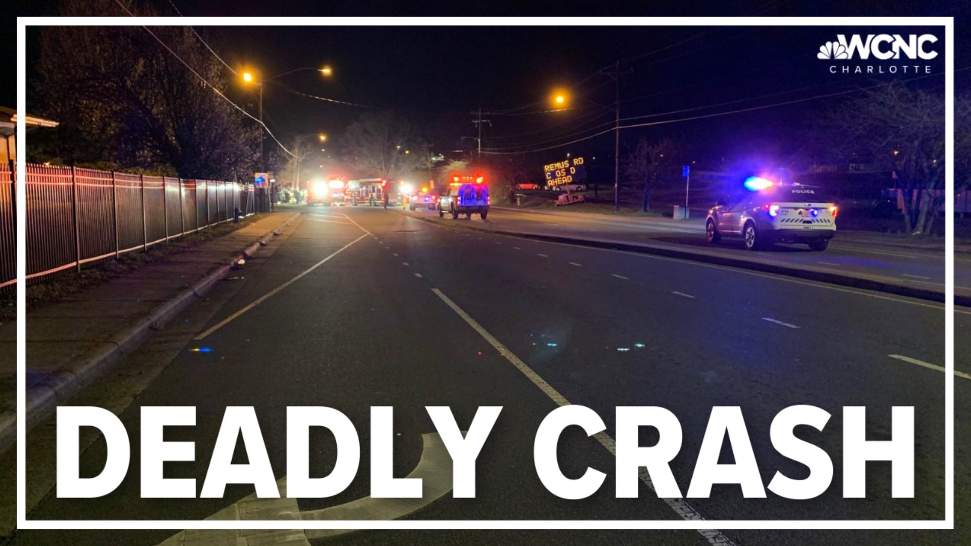 One person has died after a crash near Remount Road and Baltimore Avenue, according to Medic. It happened around 10:15 p.m. Tuesday.