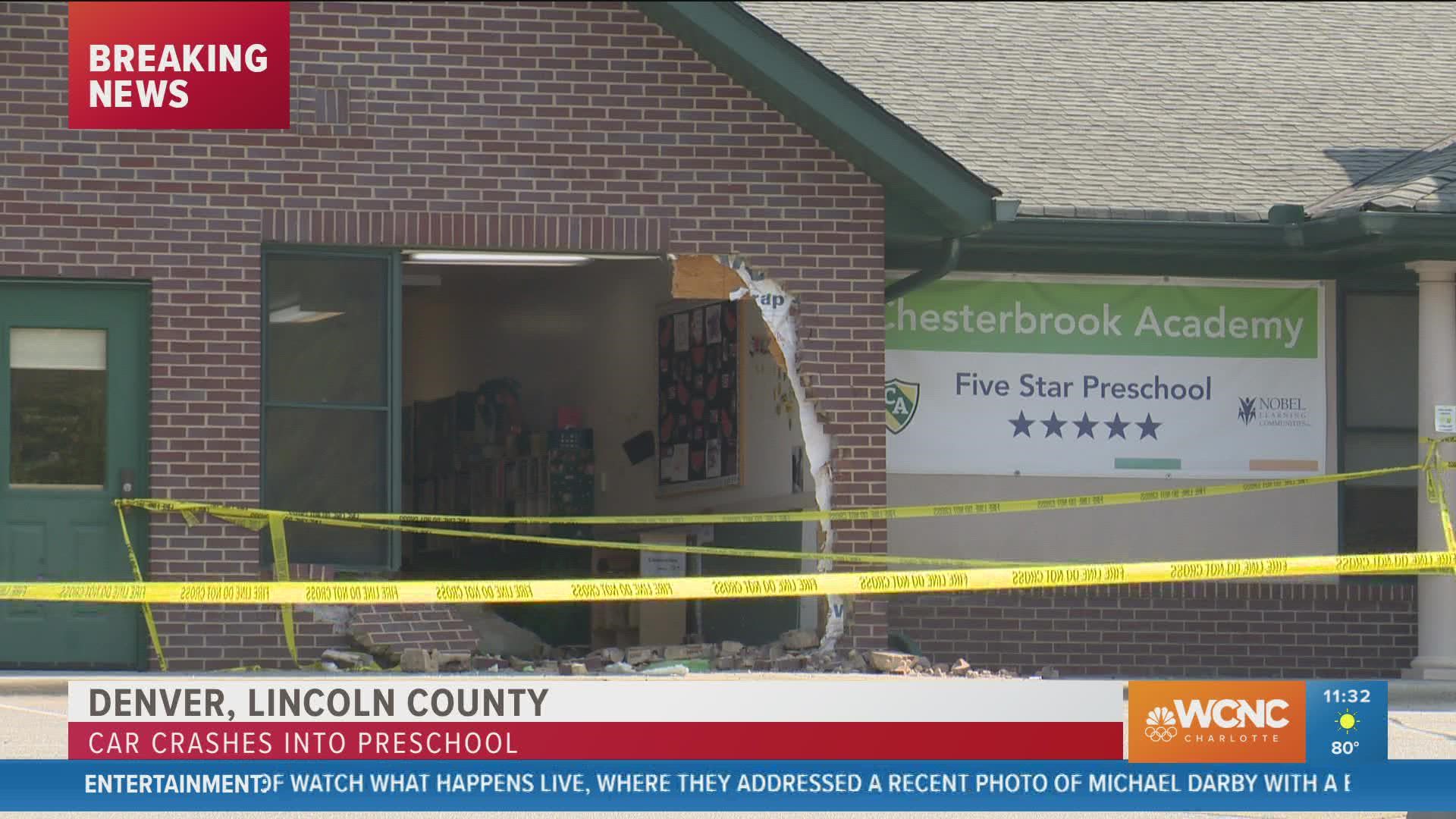A car crashed into Chester Academy Preschool in Denver.