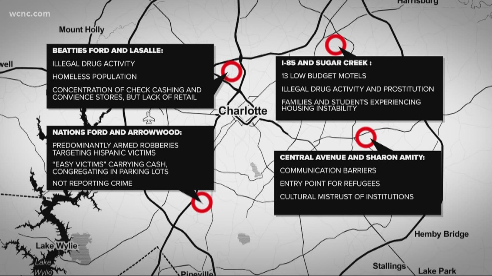 A report outlines four areas considered hotspots for violent crime, comprising fewer than two square miles, but account for about 8% of violent crime in the city.