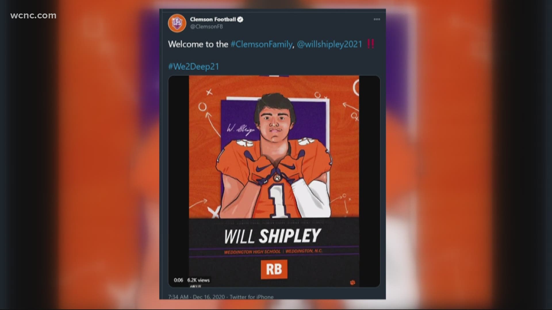 The Weddington star runningback signed with Clemson Wednesday, the lone five-star recruit in Clemson's 2021 class.