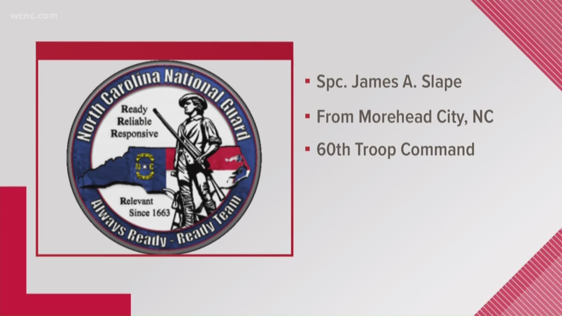 Sgt. James A. Slape is from Morehead City, N.C.