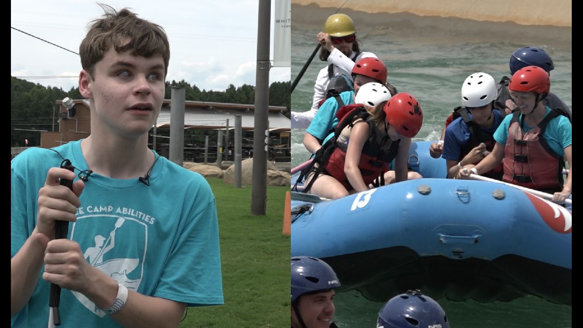 Will Thames and several other visually impaired students are able to spend a fun-filled day at the Whitewater Center thanks to SEE (Student Enrichment Experience) Camp H2O. SEE is a camp for children who are blind or visually impaired.