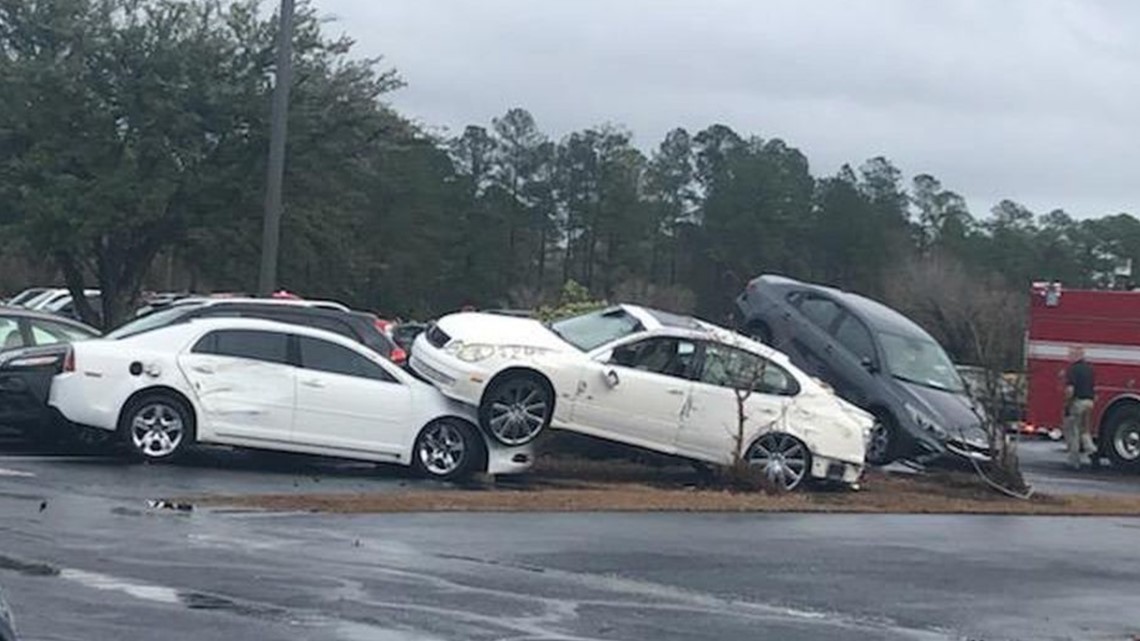 Loris High School tornado damage | wcnc.com