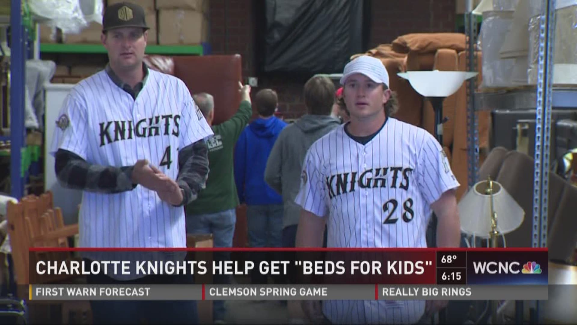 The Charlotte Knights partnered with Providence Day students to help deserving kids find a good place to sleep.