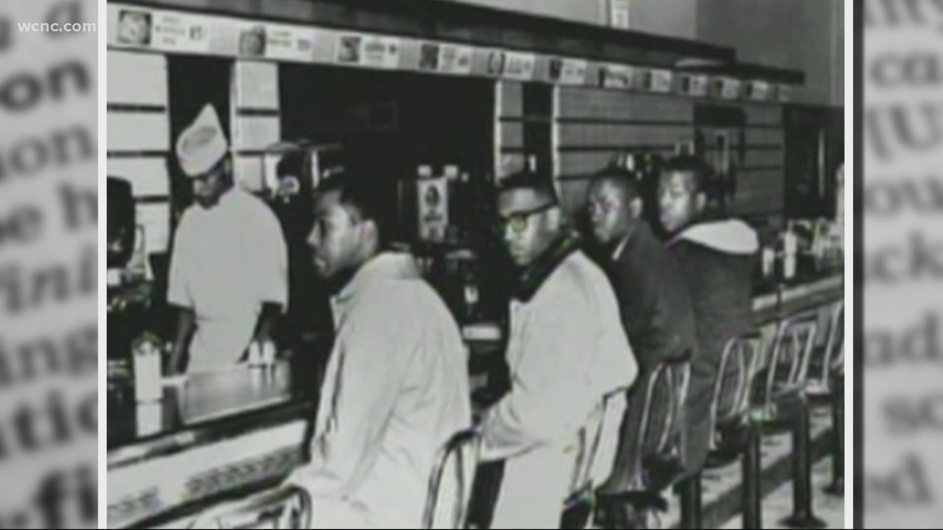 In 1960, four students from North Carolina A&T staged a sit-in at a whites-only lunch counter in downtown Greensboro.