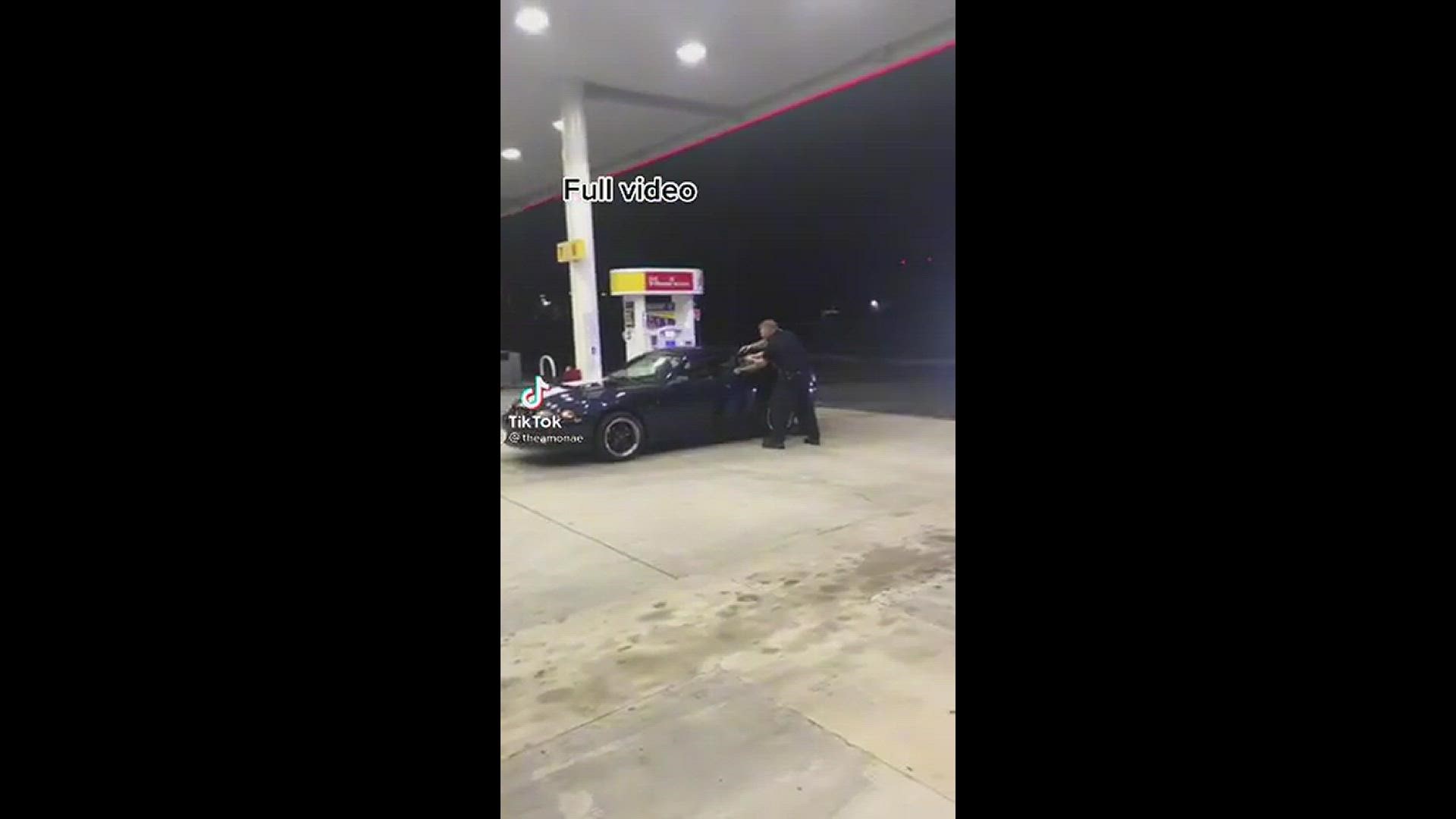 TikTok video capturing arrest of man by Concord PD. (theamonae via TikTok)