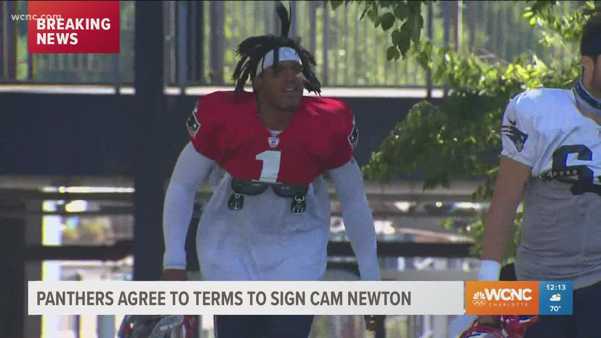 Newton comes back as Sam Darnold is on the injury reserve list.