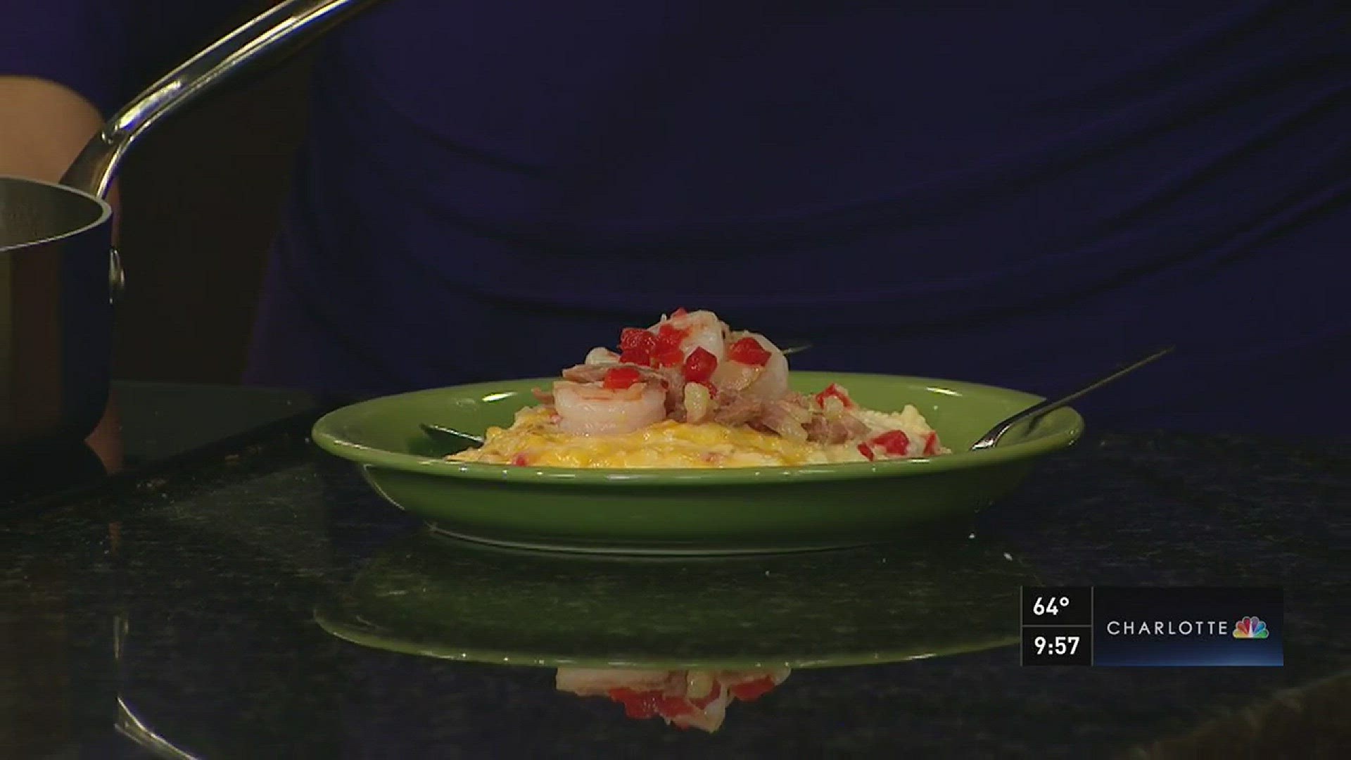 Chef Jenny serves up her take on a Carolina favorite, shrimp and grits with red eye gravy.