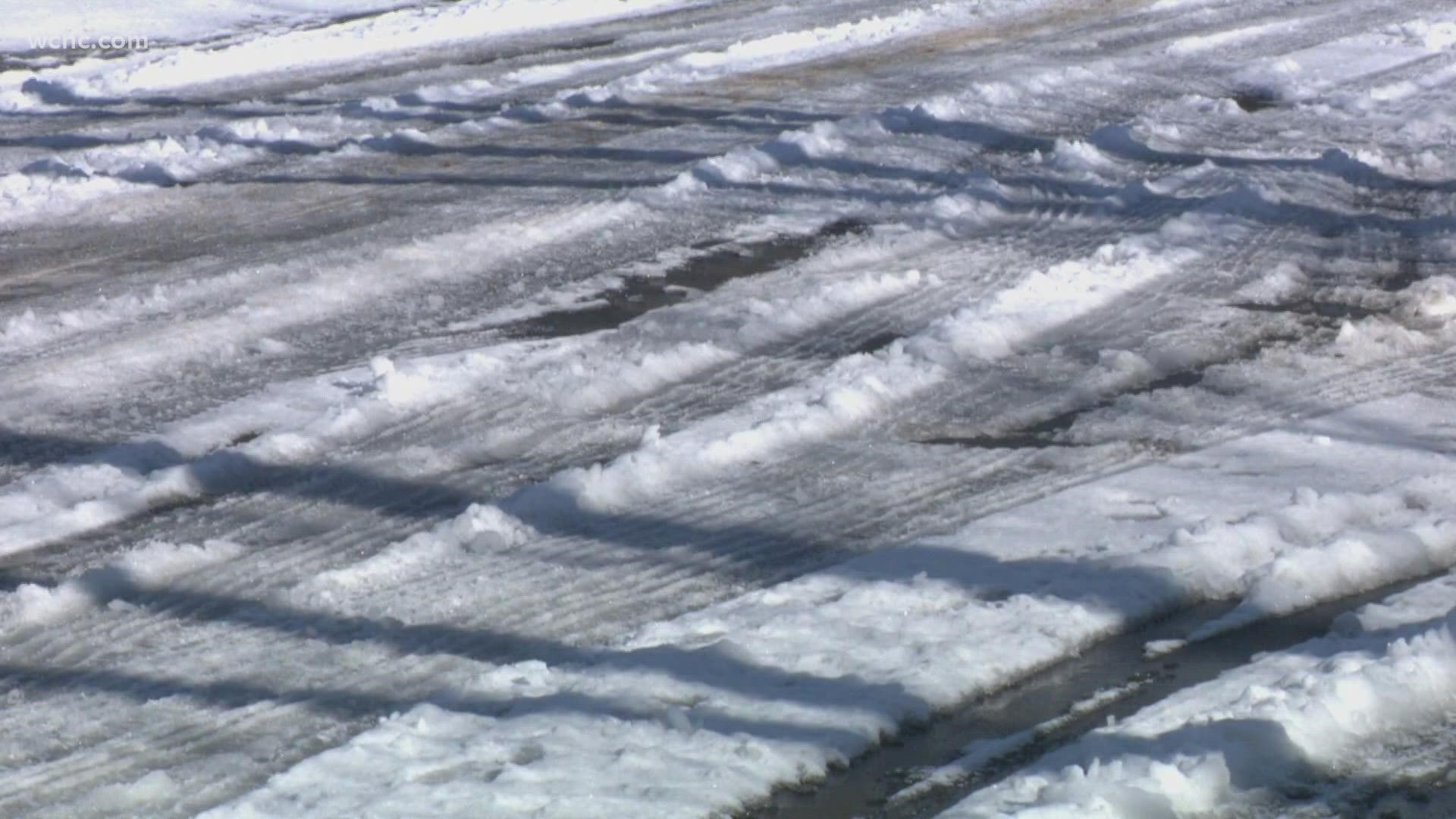NCDOT crews have been working around the clock to clear the roads.