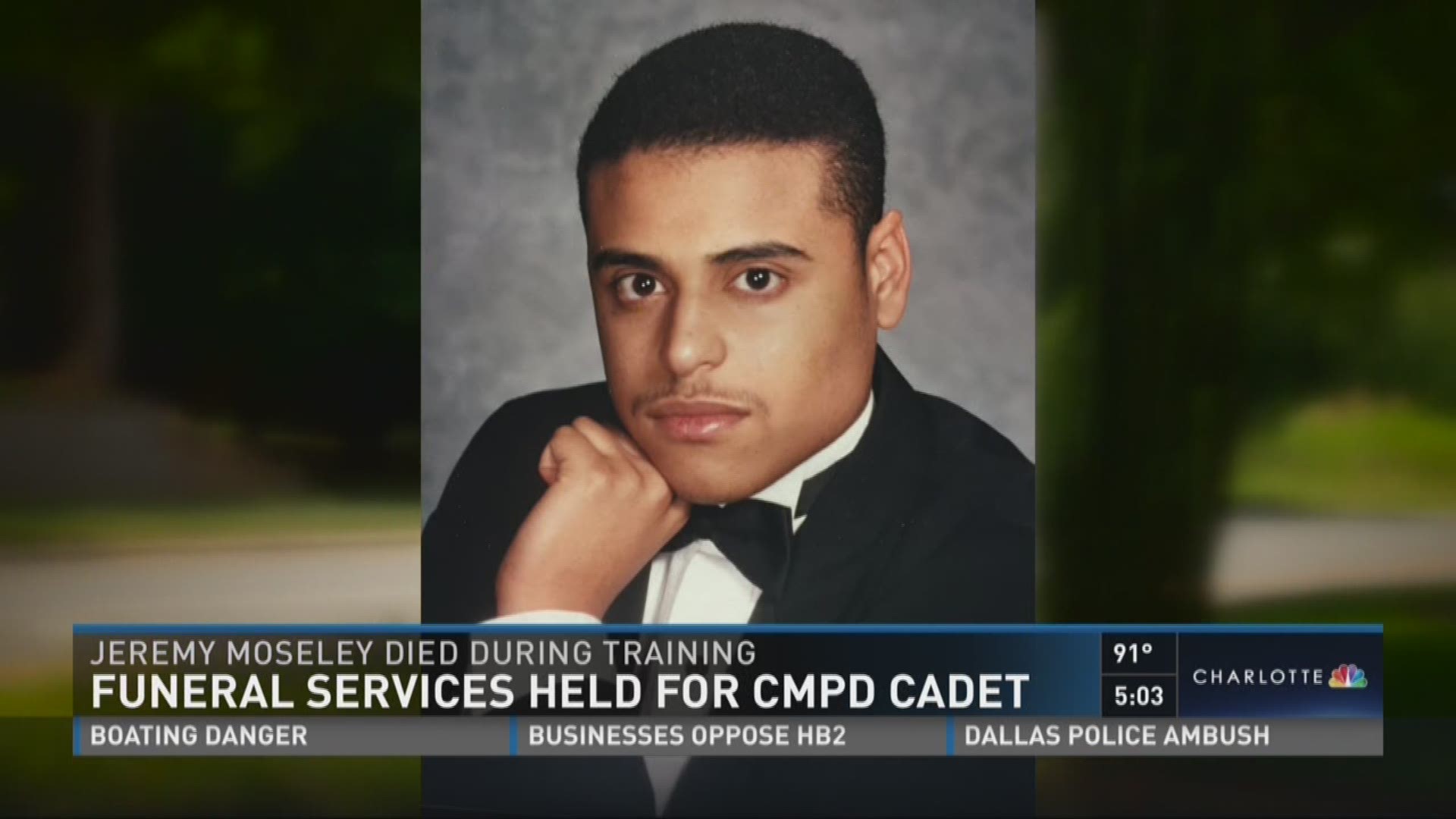 Funeral services held for CMPD cadet