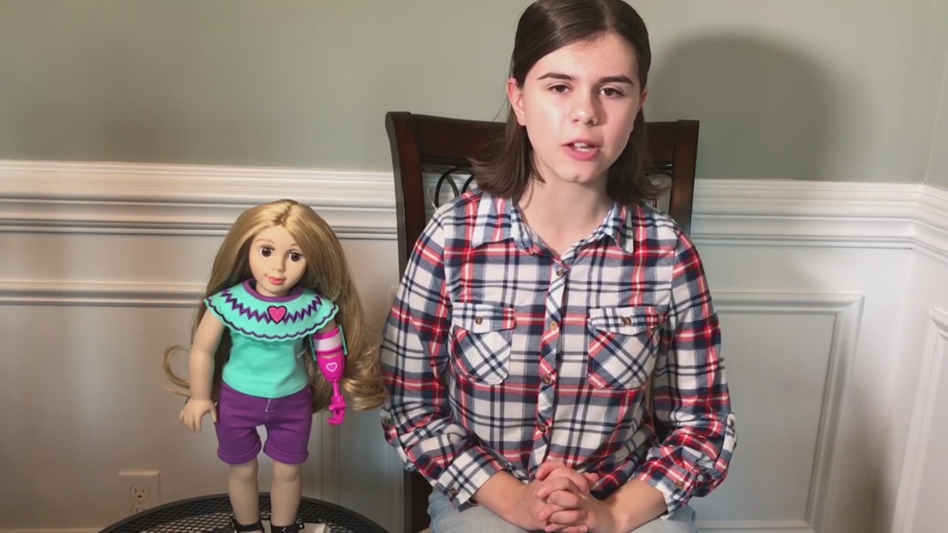 Elliana Ellington is an 11-year-old girl with a prosthetic arm who's passionate about technology like coding, robotics, and 3D printing. She's not just a doll; she's a character Sydney brought to life through an e-book.