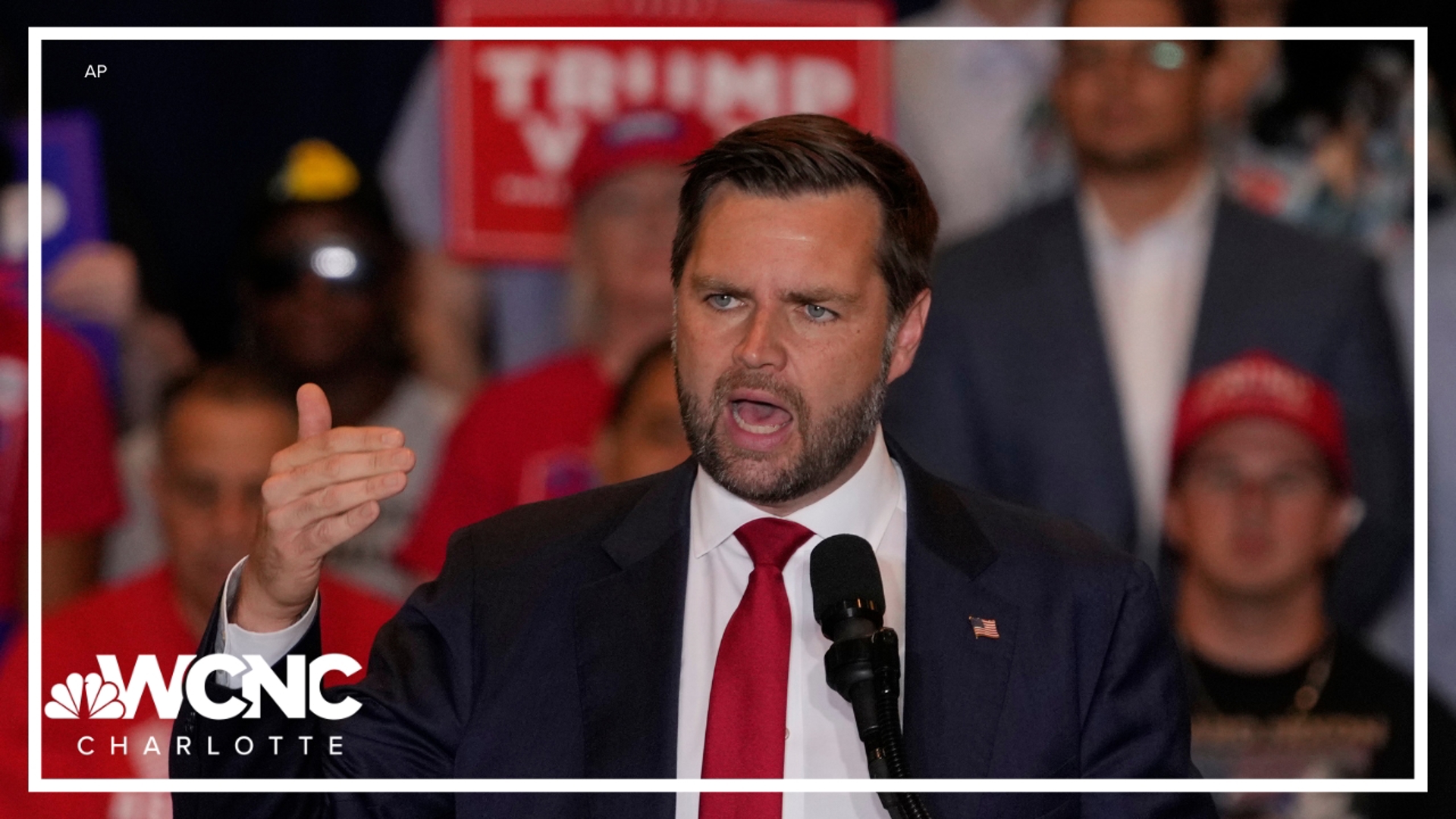 Republican vice presidential candidate JD Vance will hold a town hall in Monroe on Friday, just days after Donald Trump made three stops across North Carolina. 