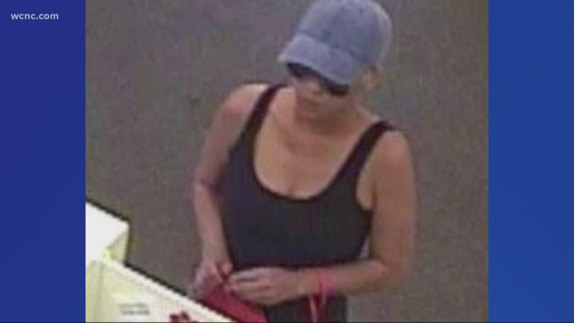 The FBI said this woman has robbed banks in Pennsylvania, Delaware, and North Carolina since July 20.