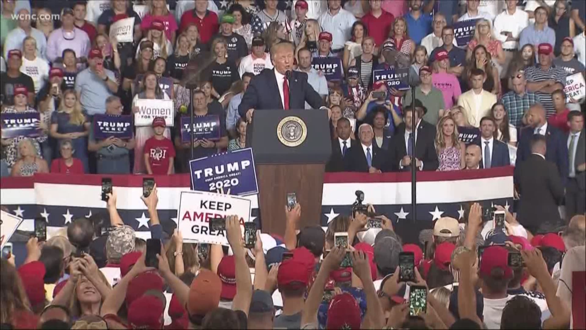 The president said the rally will be in support of Republican Dan Bishop who is running for congress in a controversial race against Democrat Dan McCready.