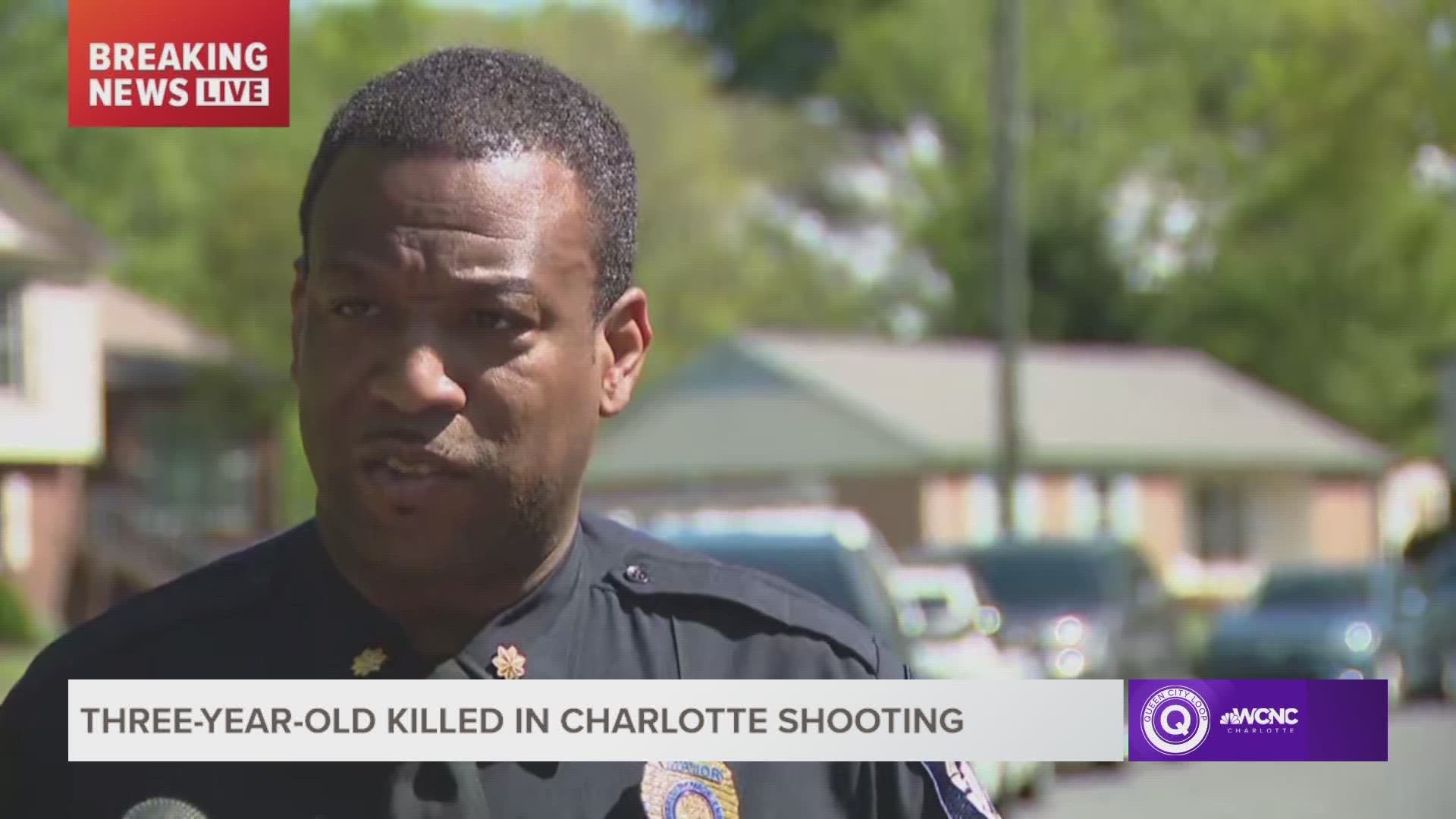 A three-year-old child died in a southwest Charlotte shooting on O'Hara Drive Friday, Charlotte Mecklenburg Police Department said.