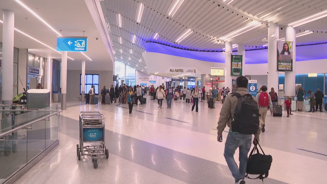 Nor’easter slams Northeast, triggers travel chaos at Charlotte Douglas Airport