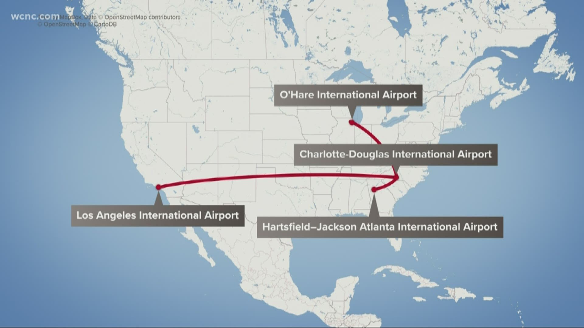 Federal health officials are screening passengers on flights from Wuhan, China for the coronavirus at 5 U.S. airports -- 3 with connecting flights to Charlotte.