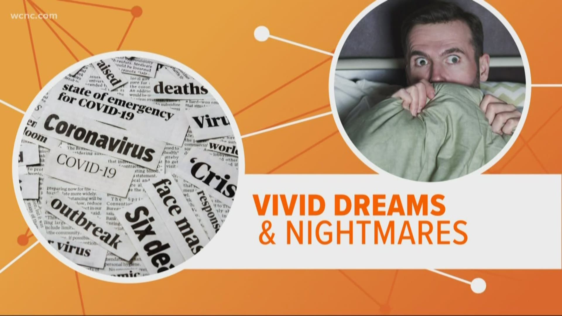The coronavirus pandemic is affecting more than our health. Researchers say we're having more vivid dreams and nightmares during the crisis.