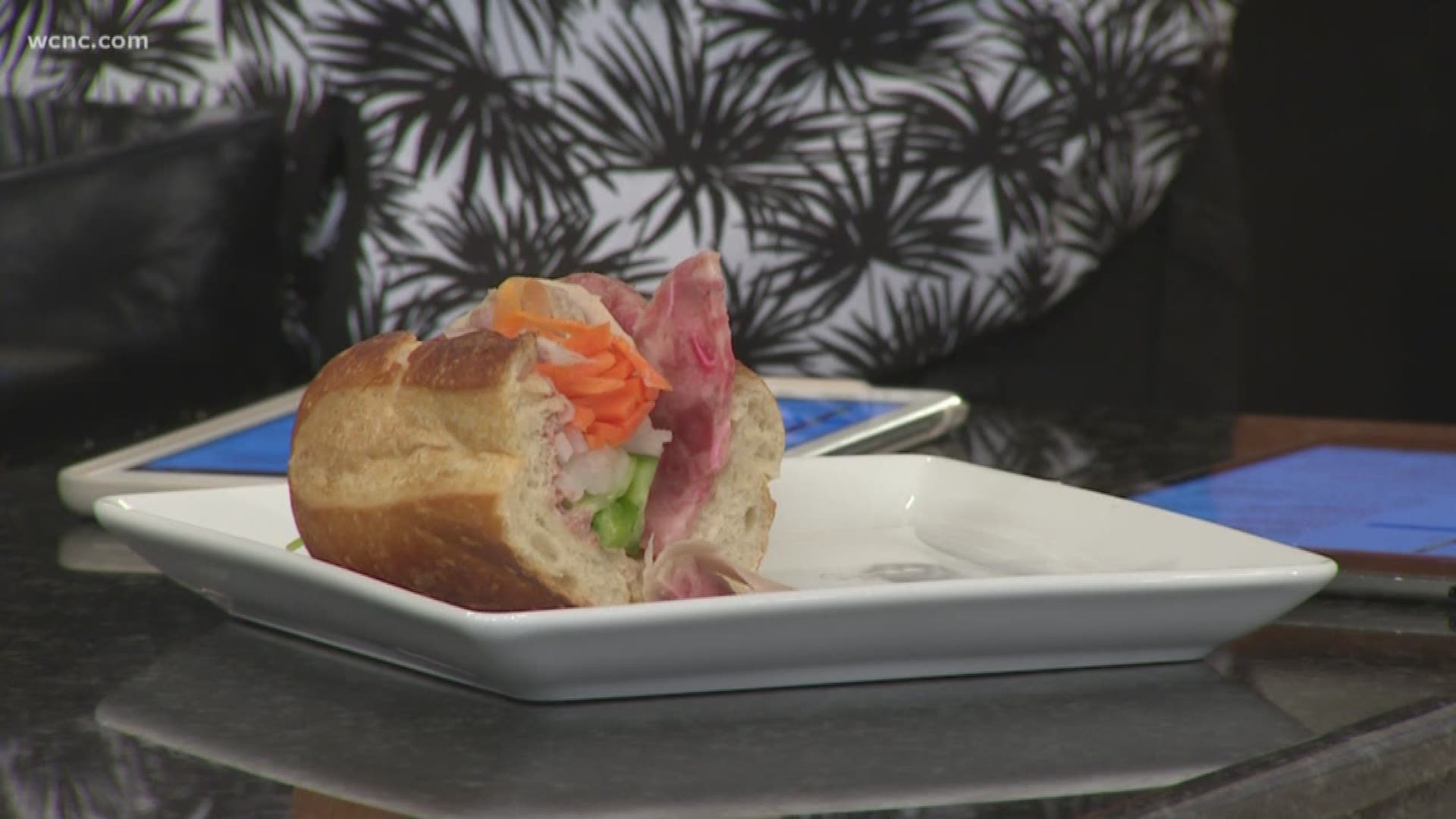 Honey Buns chef, Jeremy Yen, shows us how to make a Banh Mi sandwich with ingredients from Super G Mart.